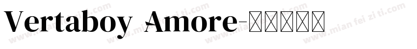 Vertaboy Amore字体转换
